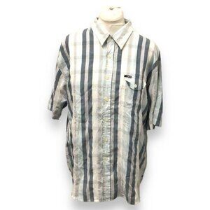 ONeill Mens X-Large Plaid Short Sleeve Button-Up Shirt
